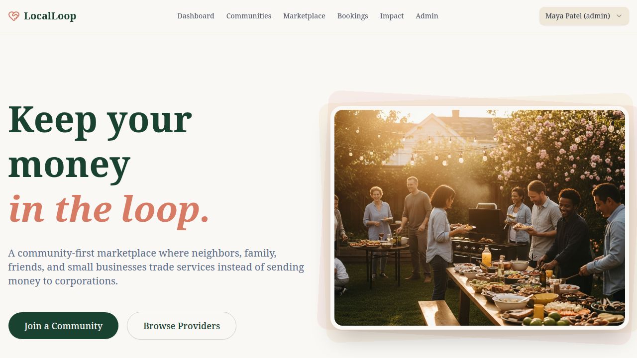 LocalLoop Community — Connect With Your Neighborhood